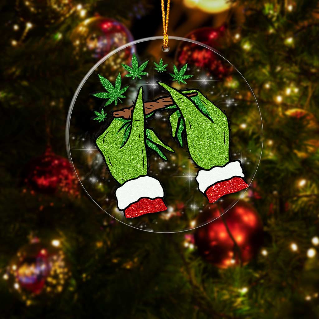 This Is How I Roll - Christmas Weed Transparent Ornament