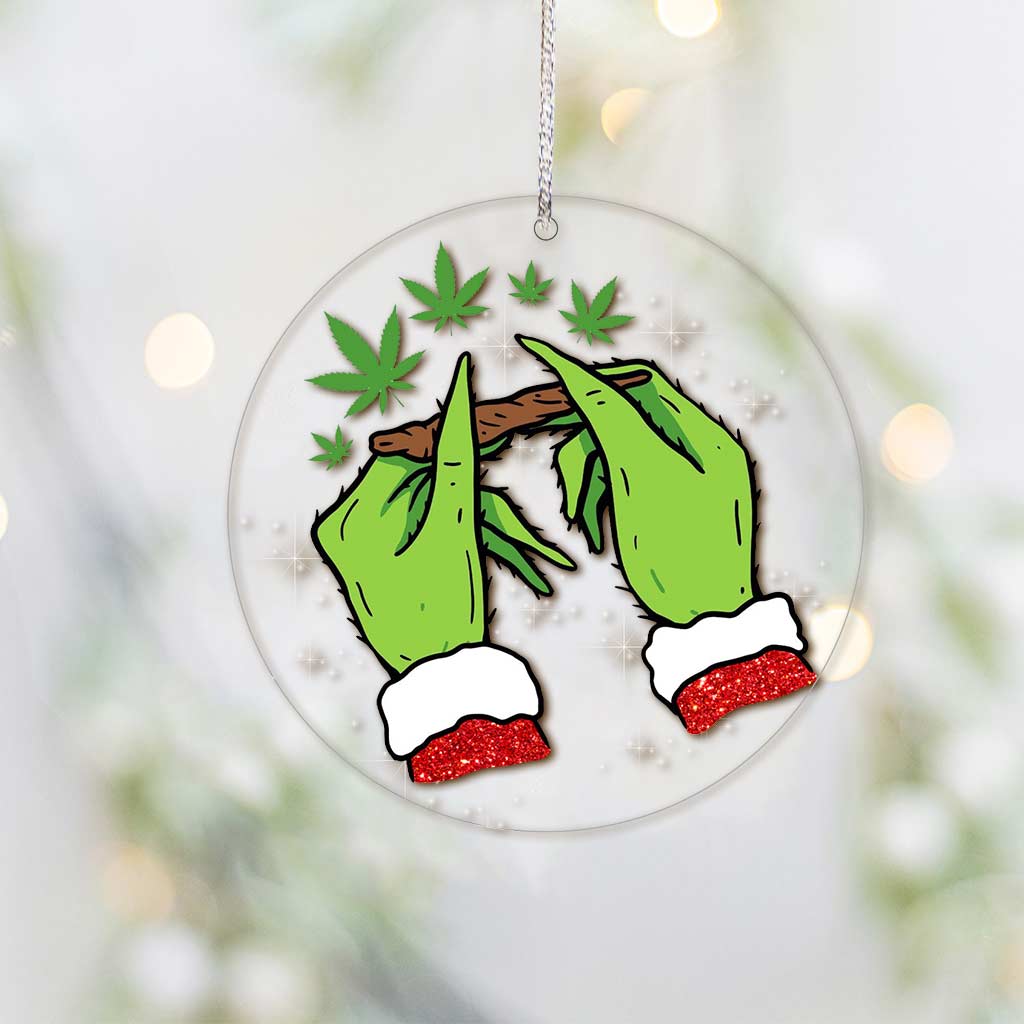 This Is How I Roll - Christmas Weed Transparent Ornament