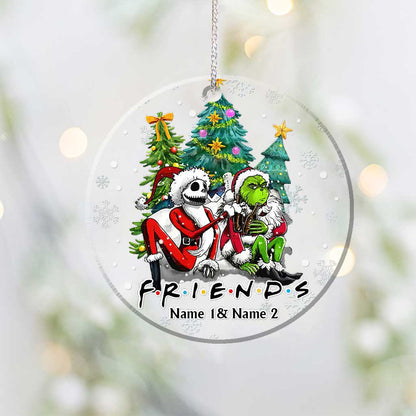 Darkness Christmas - Personalized Christmas Nightmare Transparent Ornament