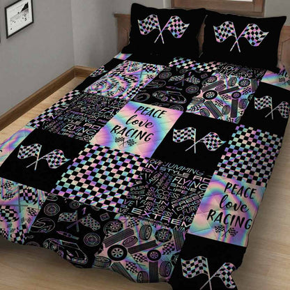 Racing Quilt Bed Set