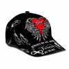 My Dad&#39;s Wings Cover My Heart Father&#39;s Day Cap With Printed Vent Holes