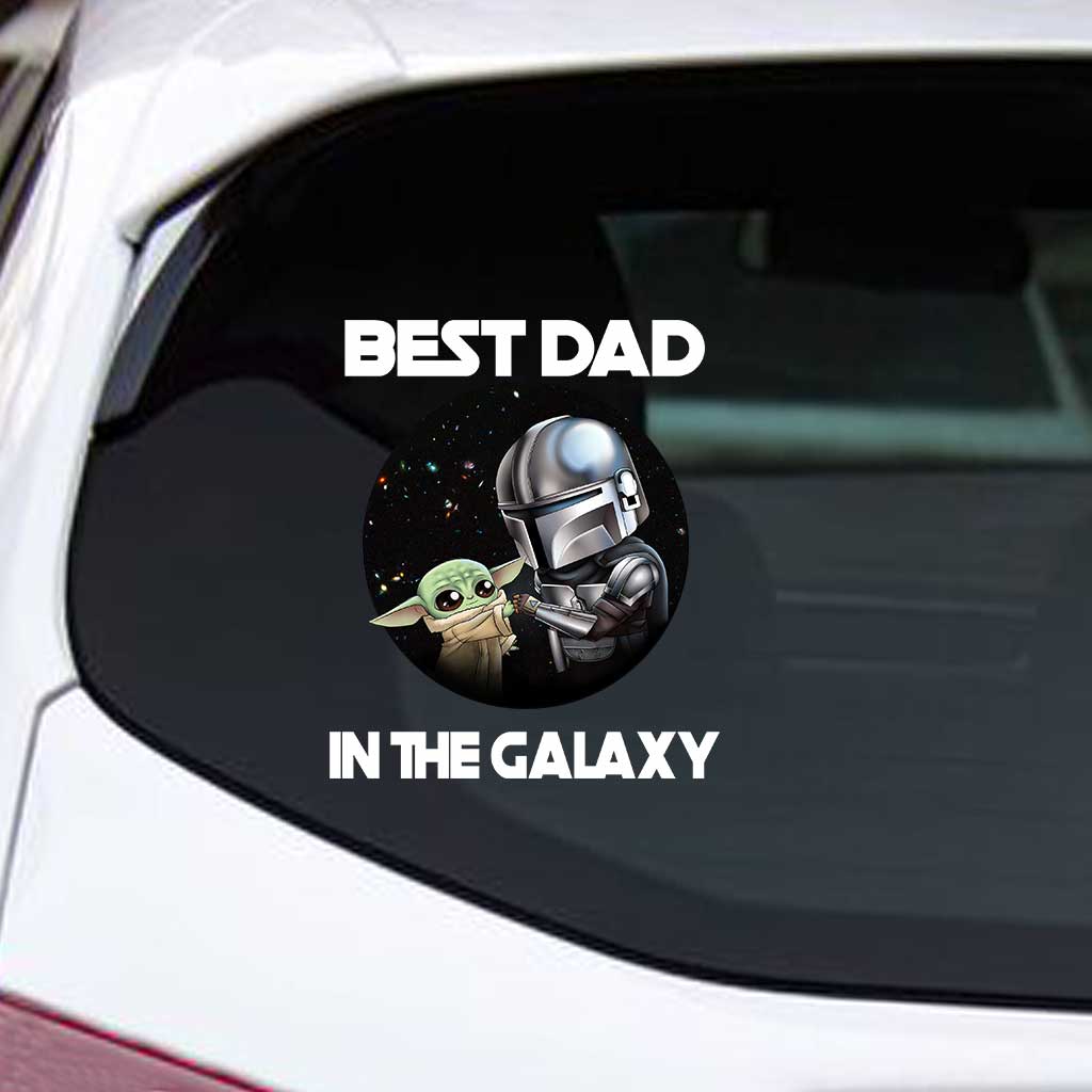 Best Dad In The Galaxy - Personalized Father's Day The Force Decal Full