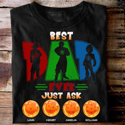 Best Dad Ever - Personalized Seven Balls T-shirt and Hoodie