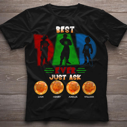 Best Dad Ever - Personalized Seven Balls T-shirt and Hoodie