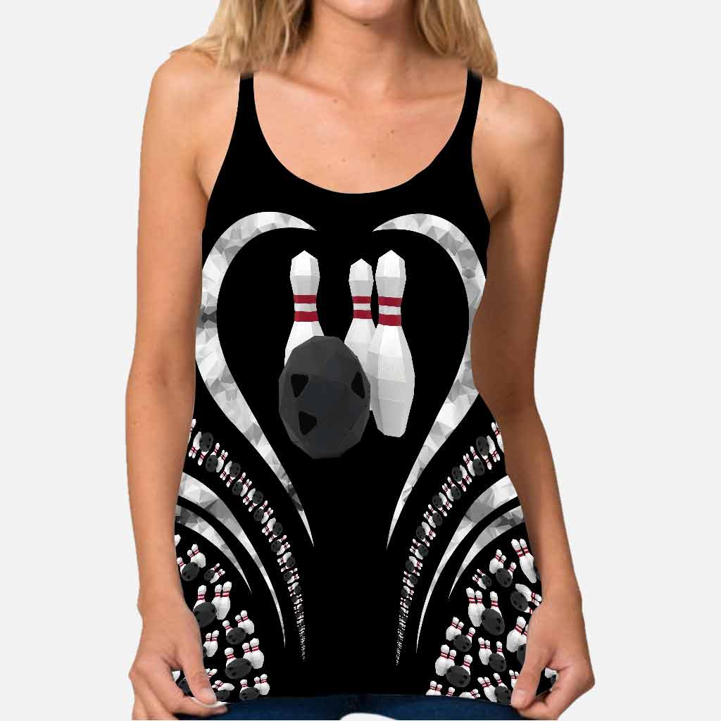 Love Bowling Cross Tank Top