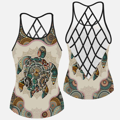 Salty Lil' Beach - Turtle Cross Tank Top