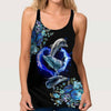 Salty Lil&#39; Beach - Dolphin Cross Tank Top