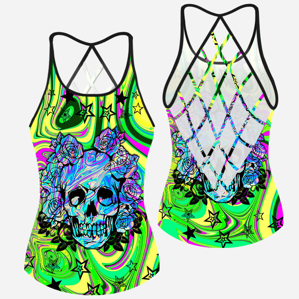 Love Skulls - Cross Tank Top