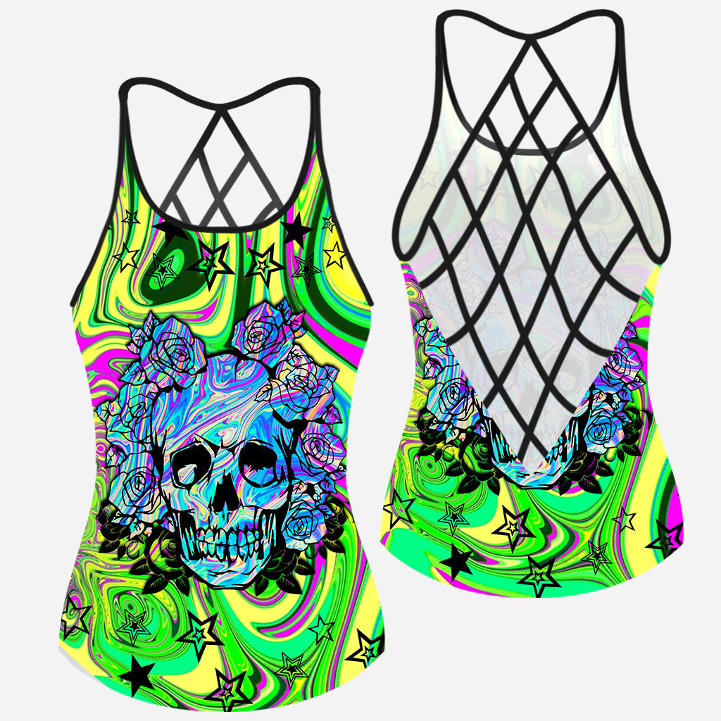 Love Skulls - Cross Tank Top