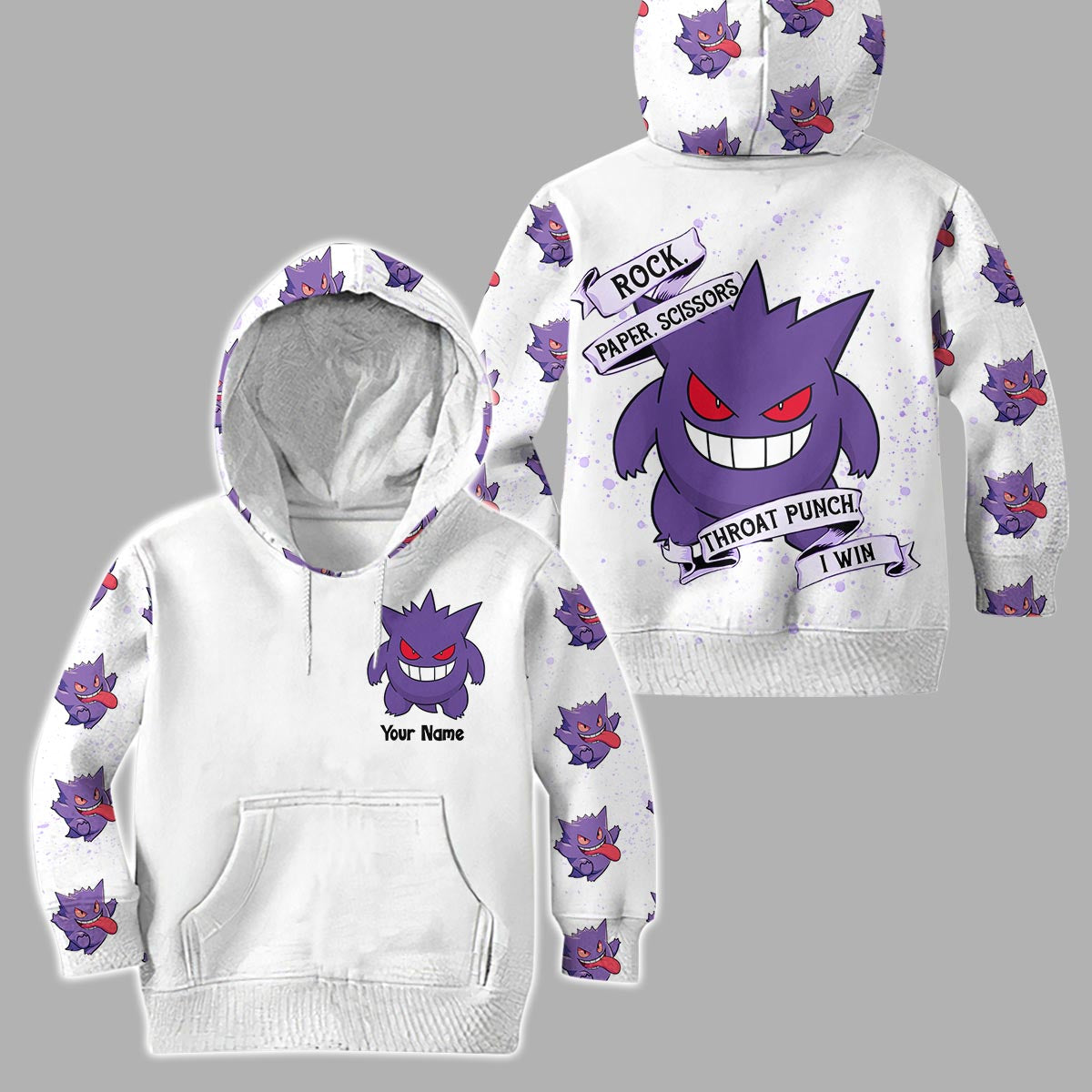 Throat Punch I Win - Personalized Monster Trainer Hoodie and Leggings