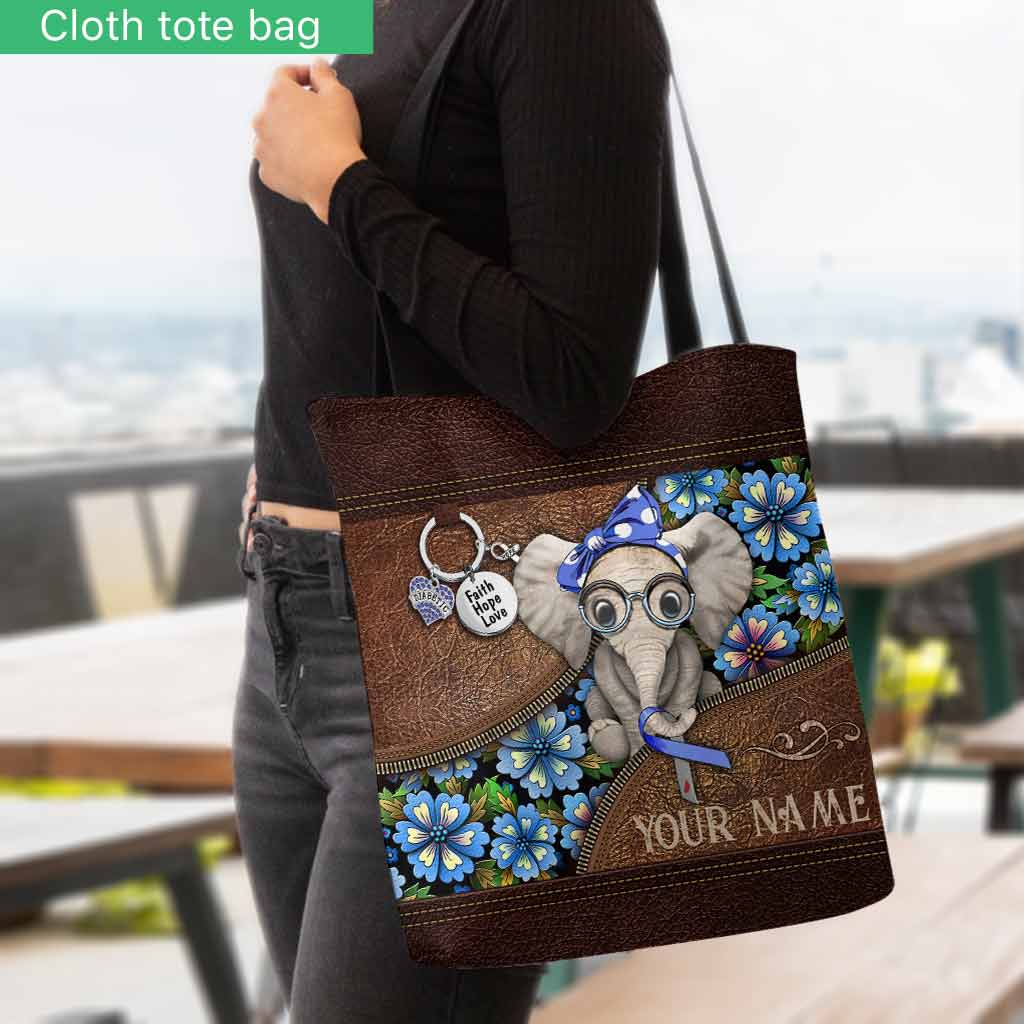 Faith Hope Love - Diabetes Awareness Personalized  Tote Bag