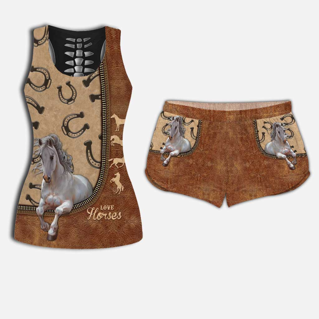 Horse Girl - Horse Hollow Tank Top and Women Shorts