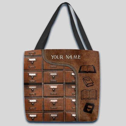 Librarian Life Personalized Tote Bag