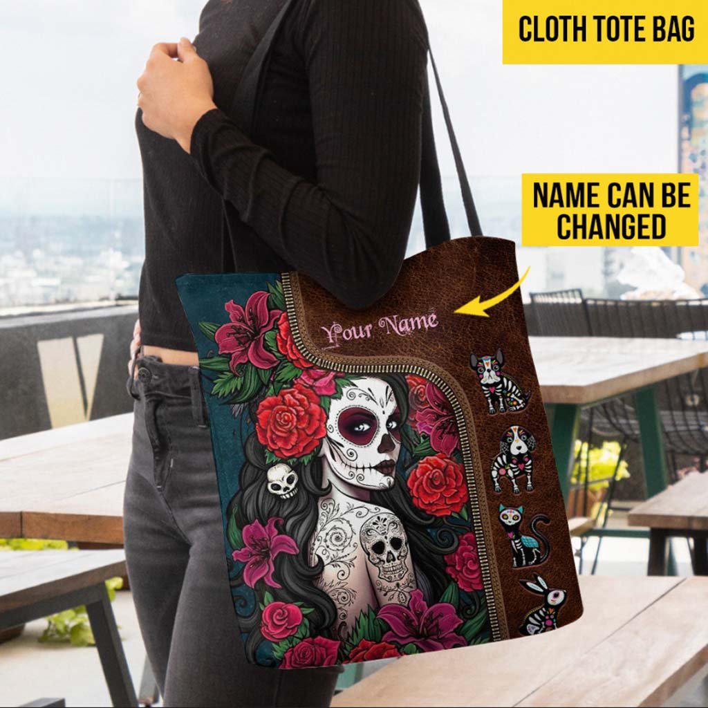 Dia De Los Muertos Day Of The Dead - Latina Women Personalized Tote Bag