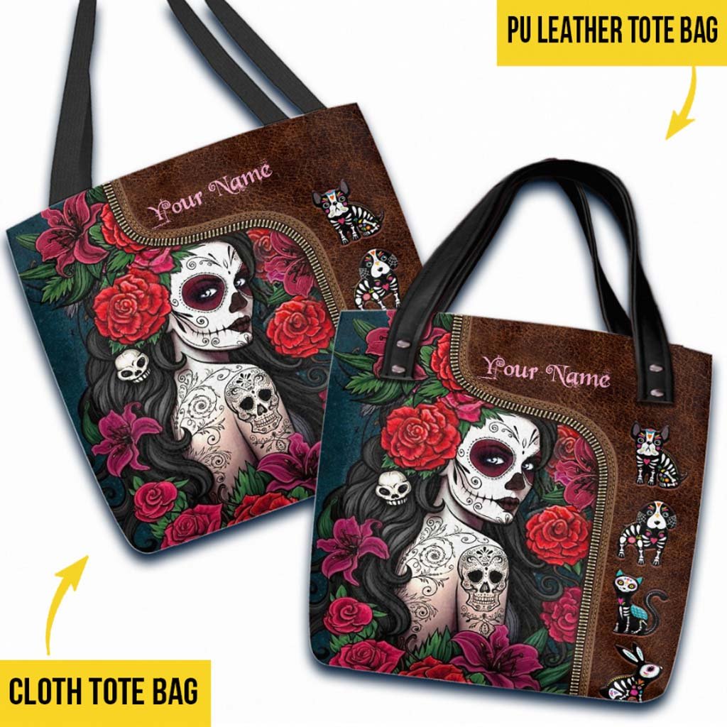 Dia De Los Muertos Day Of The Dead - Latina Women Personalized Tote Bag