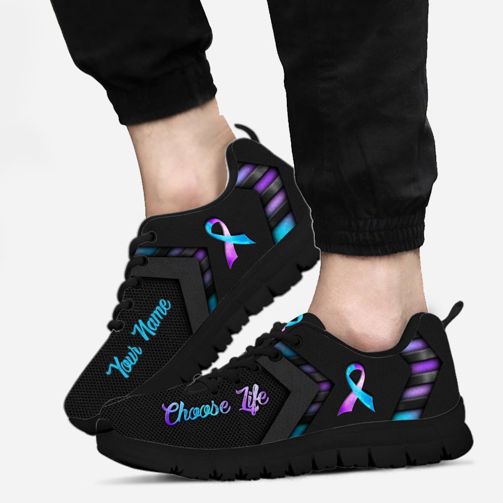 Choose Life Suicide Awareness - Personalized Suicide Prevention Sneakers