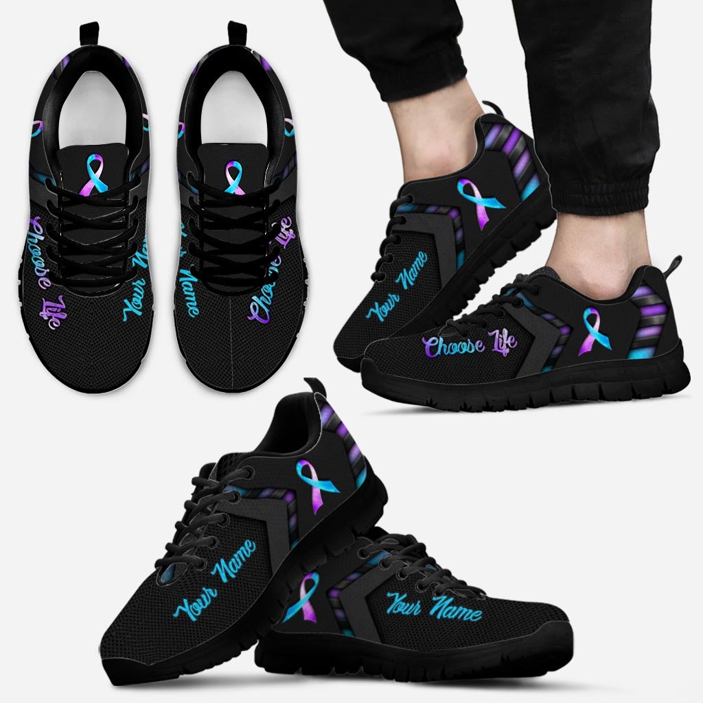 Choose Life Suicide Awareness - Personalized Suicide Prevention Sneakers