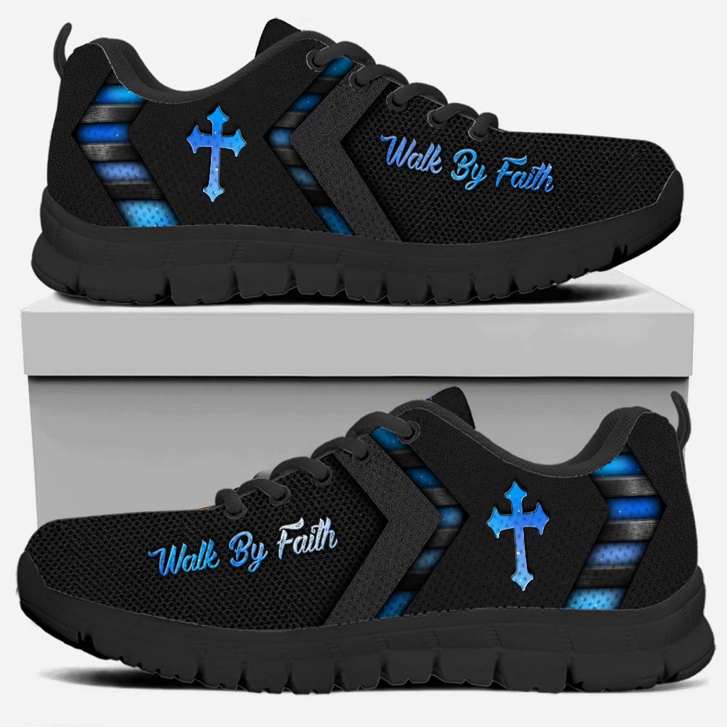 Walk By Faith - Personalized Christian Sneakers