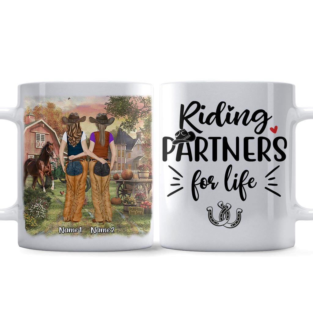 Riding Partners For Life - Personalized Horse Mug