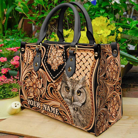 Love Owls - Personalized Leather Handbag abtest