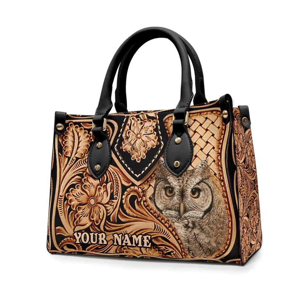 Love Owls - Personalized Leather Handbag abtest