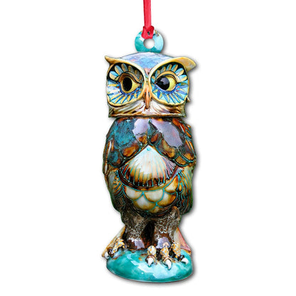 Love Owls - Christmas Ornament (Printed On Both Sides)