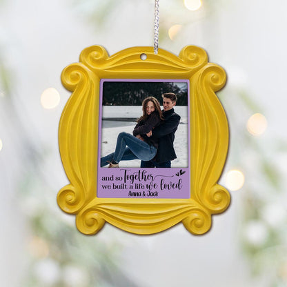 And So Together - Personalized Christmas Ornament (Printed On Both Sides)