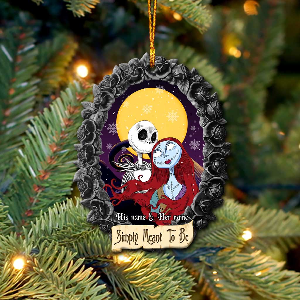 Simply Meant To Be - Personalized Christmas Nightmare Ornament (Printed On Both Sides)