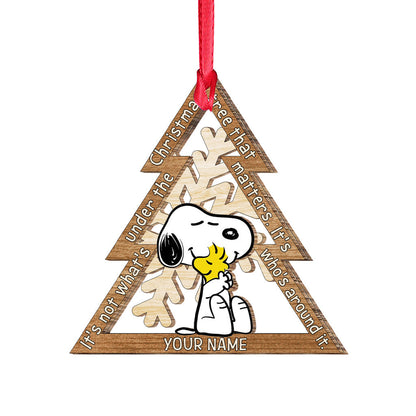 It's Not What's Under The Christmas Tree - Personalized Layered Wood Ornament