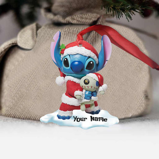 Ohana Santa - Personalized Christmas Ornament (Printed On Both Sides)