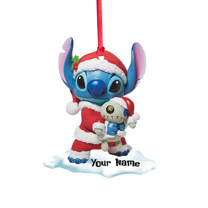 Ohana Santa - Personalized Christmas Ornament (Printed On Both Sides)