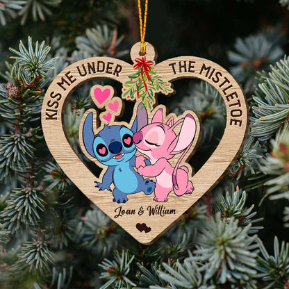 Ohana Love - Personalized Christmas Ornament (Printed On Both Sides)