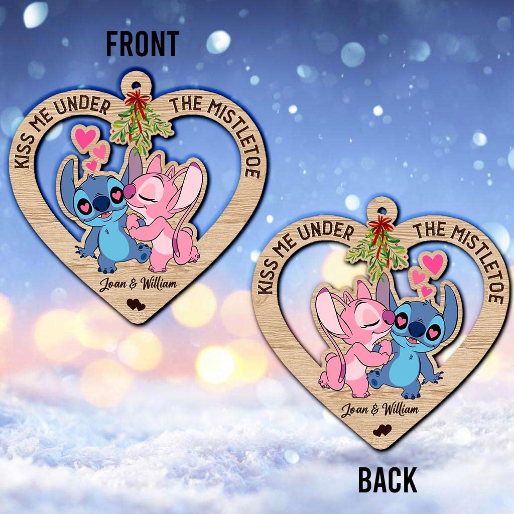 Ohana Love - Personalized Christmas Ornament (Printed On Both Sides)