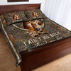 I Ain&#39;t No Buck Without My Doe - Personalized Couple Hunting Quilt Set