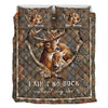 I Ain&#39;t No Buck Without My Doe - Personalized Couple Hunting Quilt Set