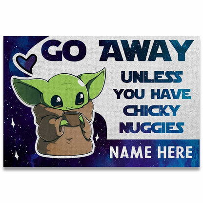 Go Away - Personalized The Force Doormat