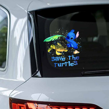 Save The Turtles - Turtle Decal Full