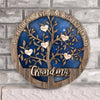 We&#39;re As Lucky As Can Be - Personalized Mother&#39;s Day Grandma Round Wood Sign