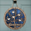 We&#39;re As Lucky As Can Be - Personalized Mother&#39;s Day Grandma Round Wood Sign