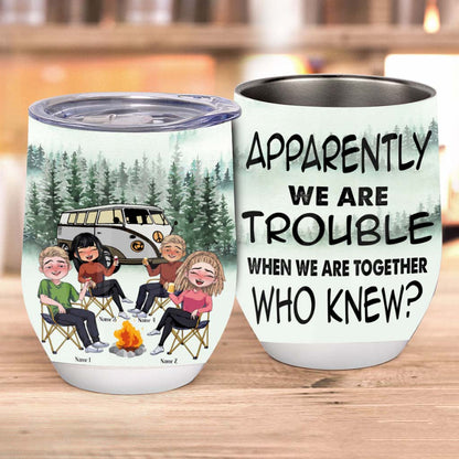 Drunk Campers - Personalized Camping Wine Tumbler