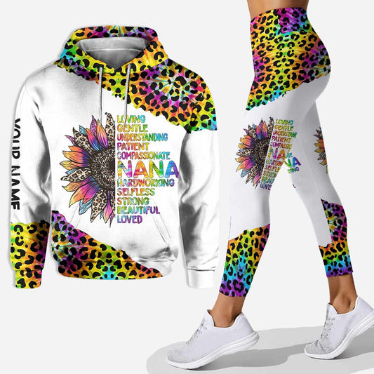 Nana Loving Understanding - Personalized Grandma Hoodie And Leggings