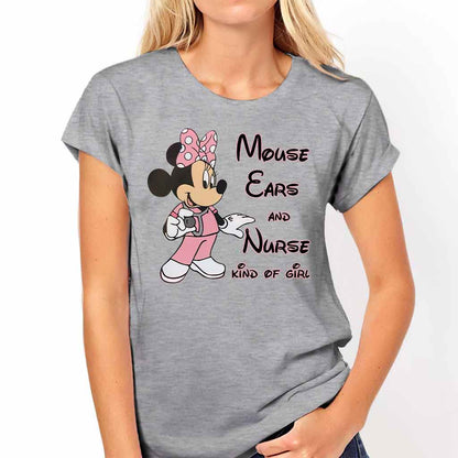 Mouse Ears And Nurse - T-shirt and Hoodie