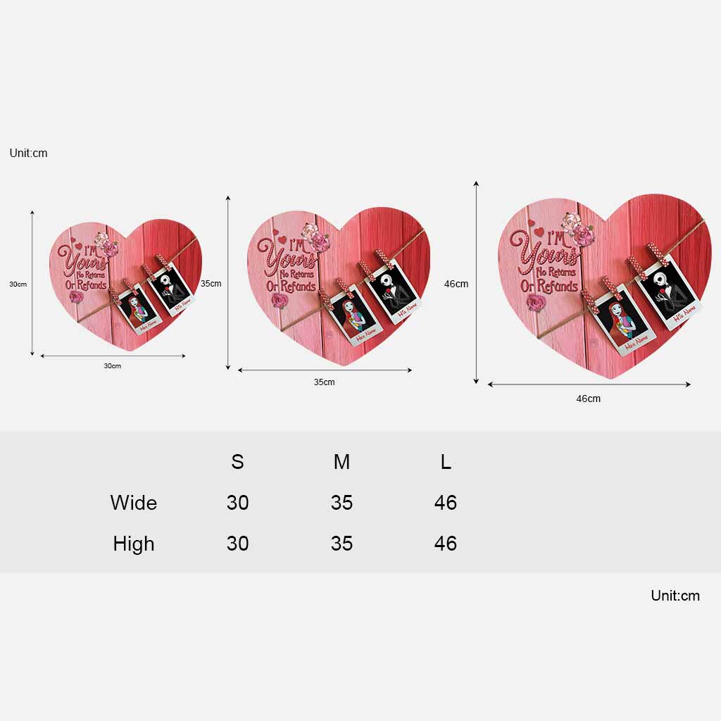 I'm Yours - Personalized Couple Nightmare Wood Sign