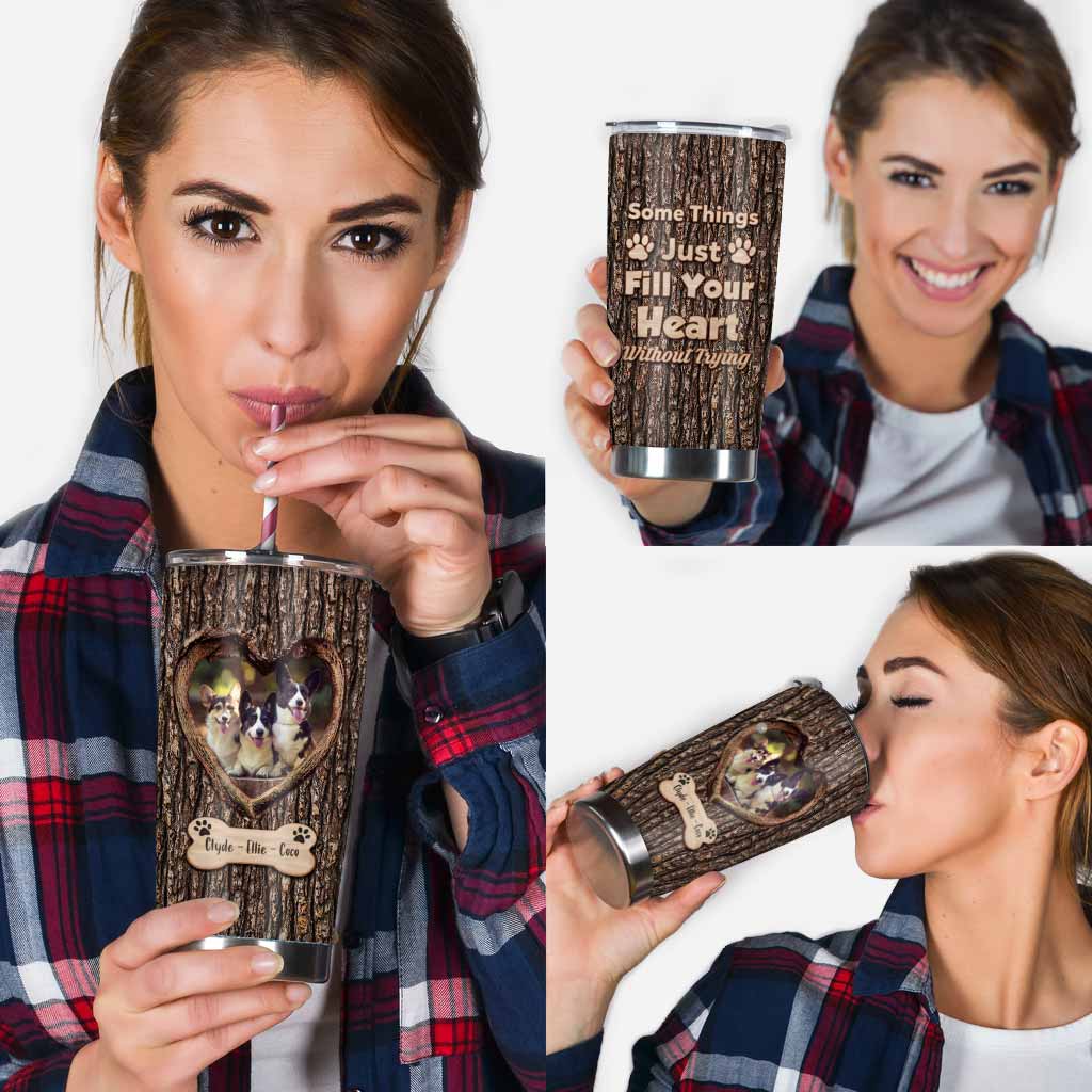 Fill Your Heart - Personalized Dog Tumbler