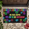 It&#39;s OK To Be Different - Autism Awareness Doormat
