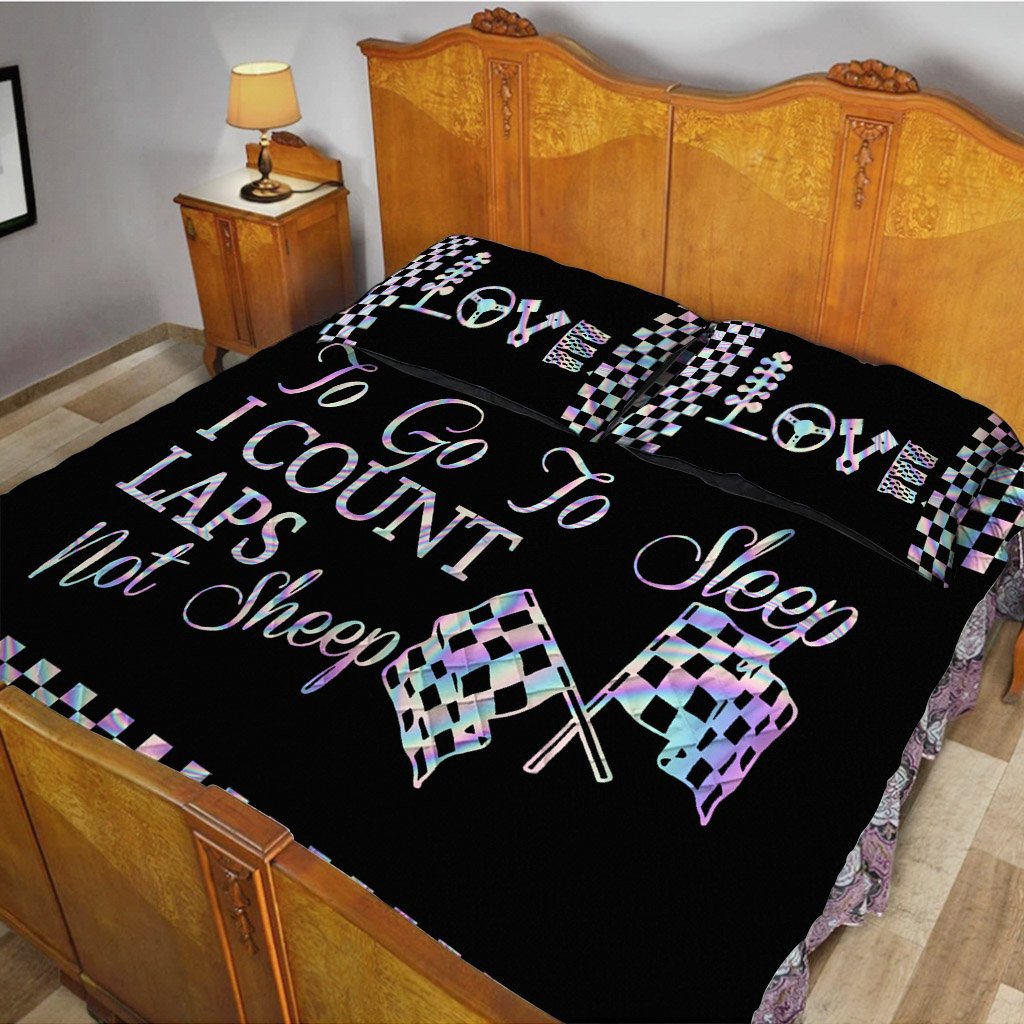 To Go To Sleep - Racing Quilt Bed Set