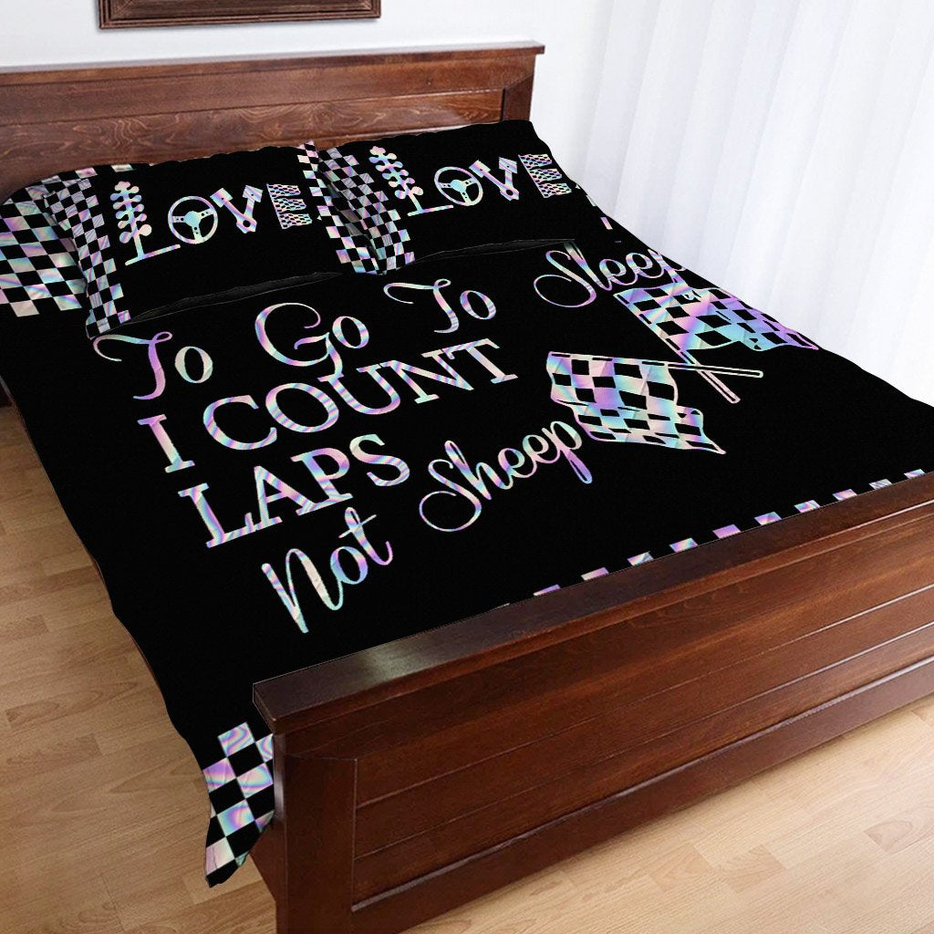 To Go To Sleep - Racing Quilt Bed Set