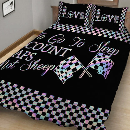 To Go To Sleep - Racing Quilt Bed Set