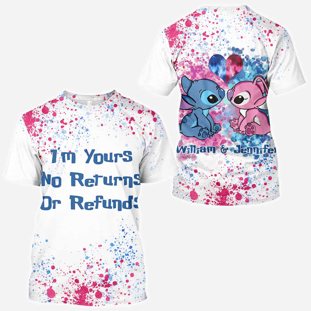 I'm Yours No Returns Or Refunds - Personalized Ohana All Over T-shirt and Hoodie