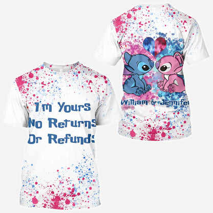 I'm Yours No Returns Or Refunds - Personalized Ohana All Over T-shirt and Hoodie